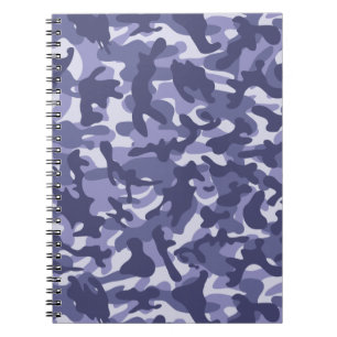 Purple Navy Camouflage Notebook