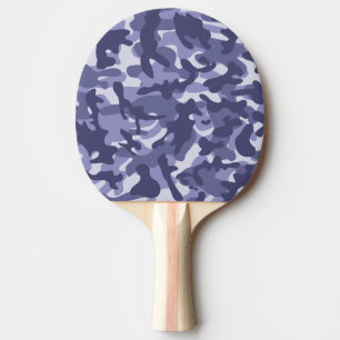 Purple Navy Camouflage  Ping Pong Paddle