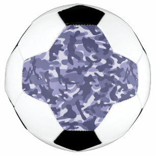 Purple Navy Camouflage  Soccer Ball