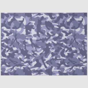 Purple Navy Camouflage Tissue Paper