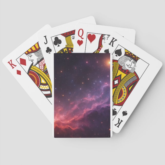 Purple Nebula  Playing Cards (Back)
