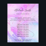 purple neon fluid marble design flyer<br><div class="desc">purple flyers</div>