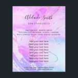 purple neon fluid marble design flyer<br><div class="desc">purple flyers</div>