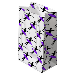 Purple Neon Tutu Ballerina Ballet Dance Teacher Small Gift Bag