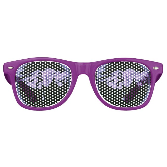 Purple Night Hearts Sunglasses (Front)