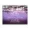 purple night lights romantic save the date