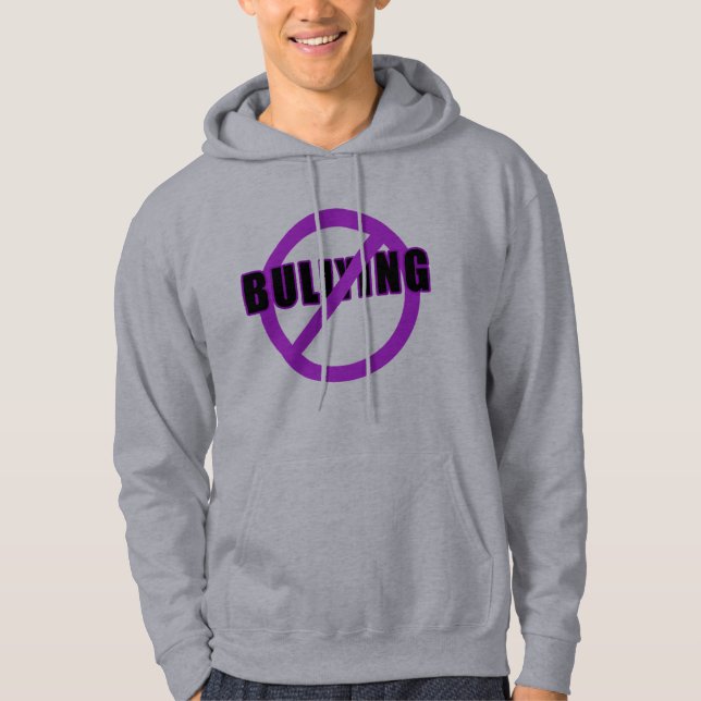 Purple NO BULLYING T-shirts and Buttons (Front)
