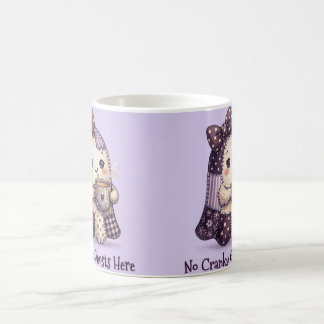 Purple No Cranky Ghosts Here Mug