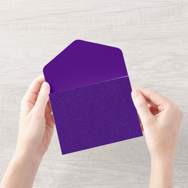 Purple Noise All in One Wedding Invite – Customize (Opening)
