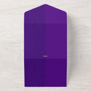 Purple Noise All-In-One Wedding Invite – Customize