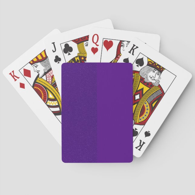 Purple Noise Classic Custom Playing Cards (Back)