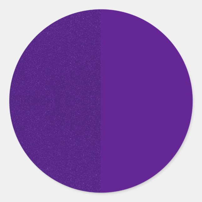 Purple Noise Custom Round Sticker (Front)