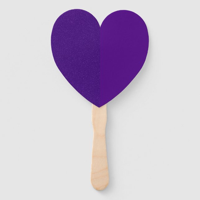 Purple Noise-Effect Heart Paddle Fan – Customize (Front)