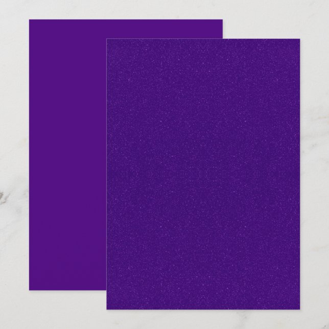 Purple Noise Flat Announcement Card – Customizable (Front/Back)