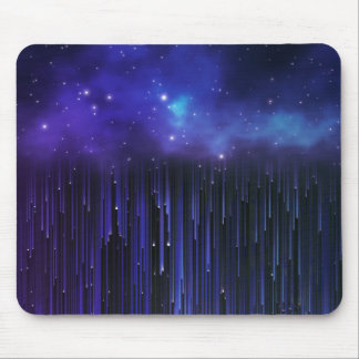 Purple Northern Lights Galaxy Mouse Pad