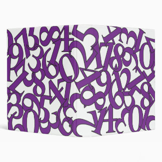 Purple Numbers Binder