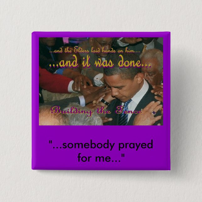 Purple Obama & AME Bishops Button (Front)