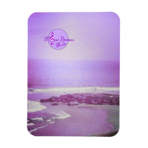 Purple Ocean and Sky 3X4 Inch Photo Magnet