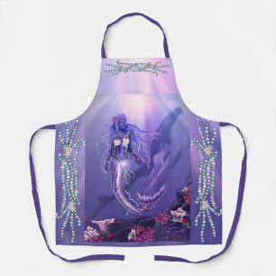 Purple Ocean Mermaid Apron