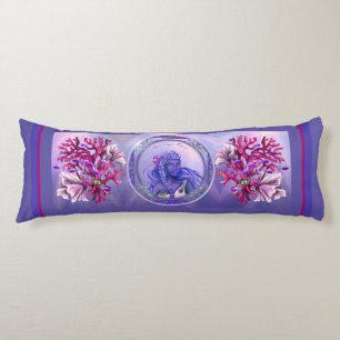 Purple ocean mermaid body pillow