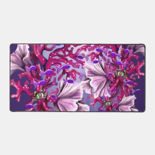 Purple Ocean Mermaid Desk Mat