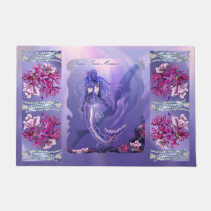 Purple Ocean Mermaid Doormat