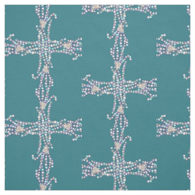 Purple Ocean Mermaid Fabric (Swatch)