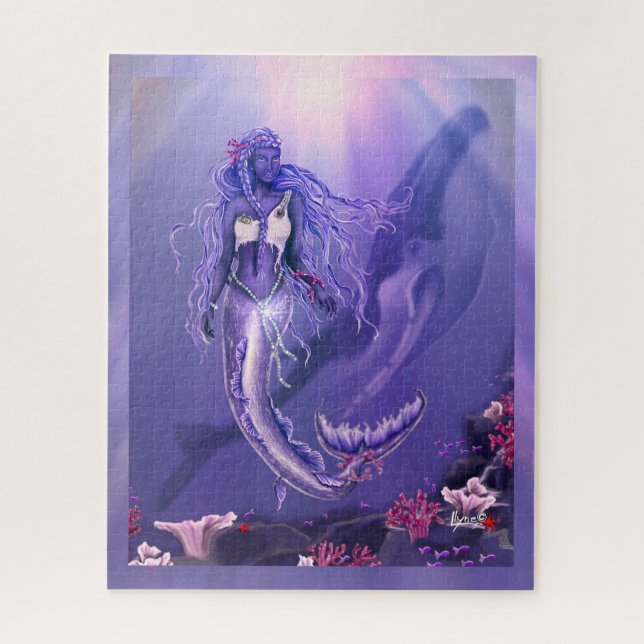 Purple Ocean Mermaid  Jigsaw Puzzle (Vertical)
