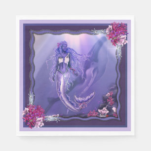 Purple Ocean Mermaid Napkins