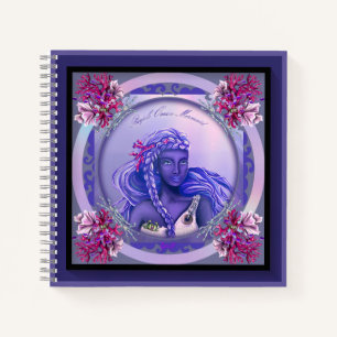 Purple Ocean Mermaid Notebook