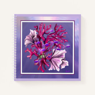 Purple Ocean Mermaid Notebook