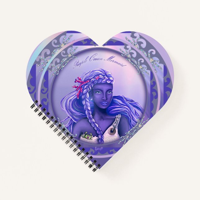 Purple Ocean Mermaid Notebook (Front)