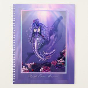 Purple Ocean Mermaid Planner