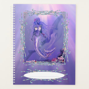Purple ocean mermaid planner
