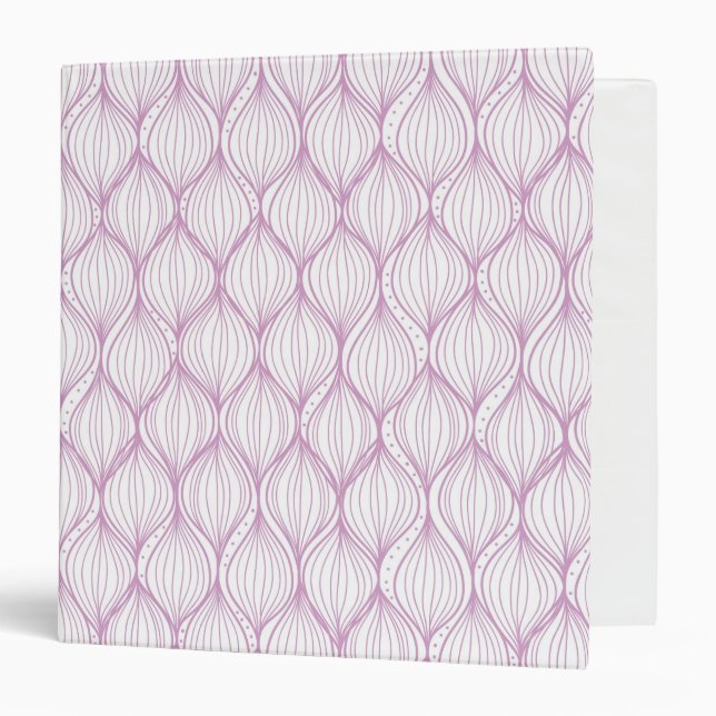 Purple ogee stripes pattern background binder (Front/Inside)
