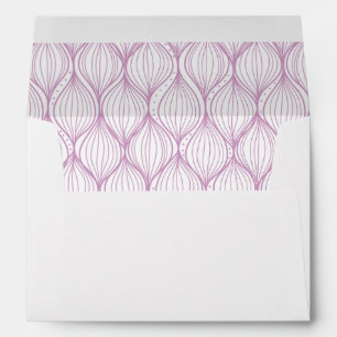 Purple ogee stripes pattern background envelopes
