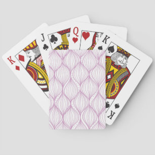 Purple ogee stripes pattern background playing cards