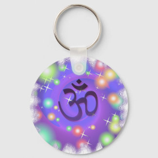 purple om keychain