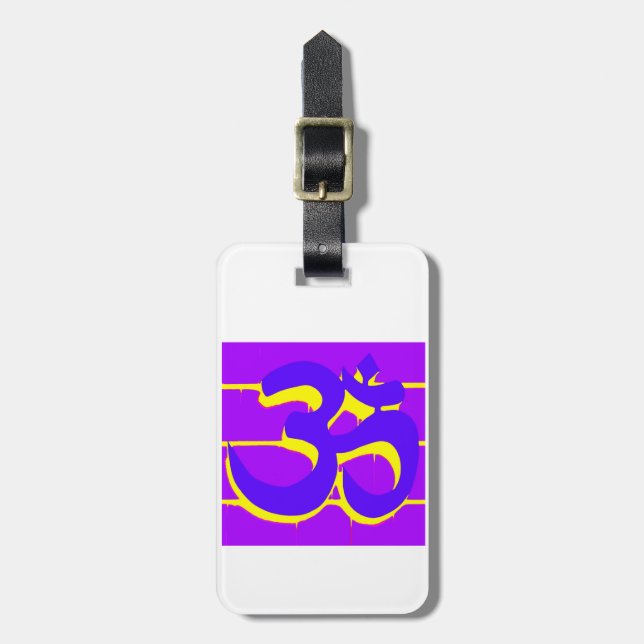 Purple om tag (Front Vertical)