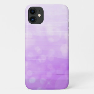 Purple Ombre Bokeh faded Pretty Feminine iPhone 11 Case