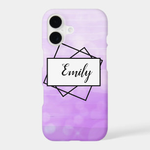Purple Ombre Bokeh faded Pretty Name