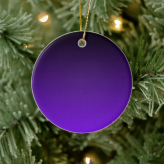 Purple Ombre Ceramic Ornament