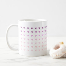Purple Ombre Coeur Valentines Aimer Mug