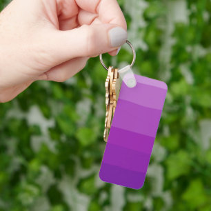 Purple Ombre Customizeable Keychain