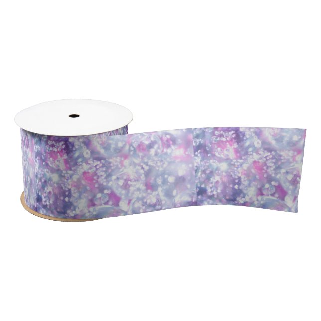 Purple ombre glitter sprinkles sparkles satin ribbon (Spool)