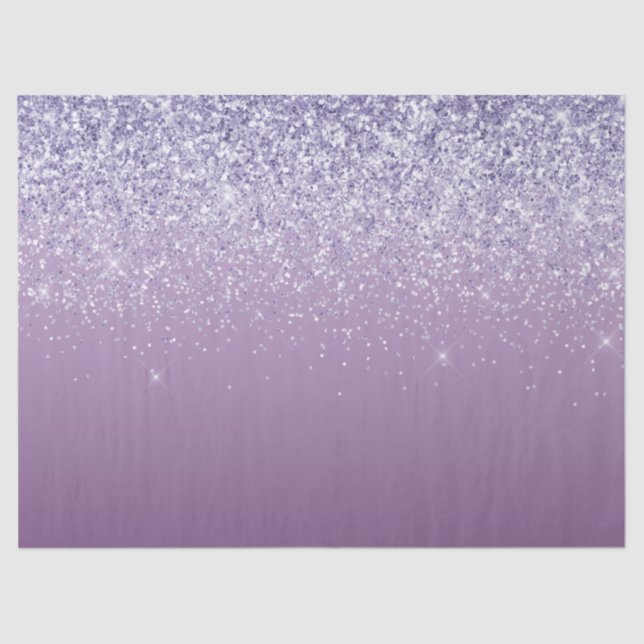 Purple Ombre Glitter Tissue Paper (Front)