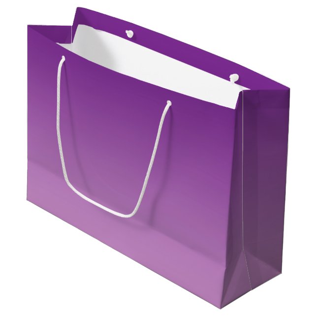 Purple Ombre Large Gift Bag (Front Angled)