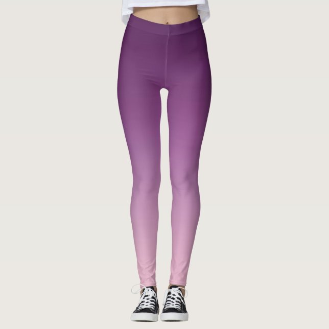 Purple Ombré  Leggings (Front)