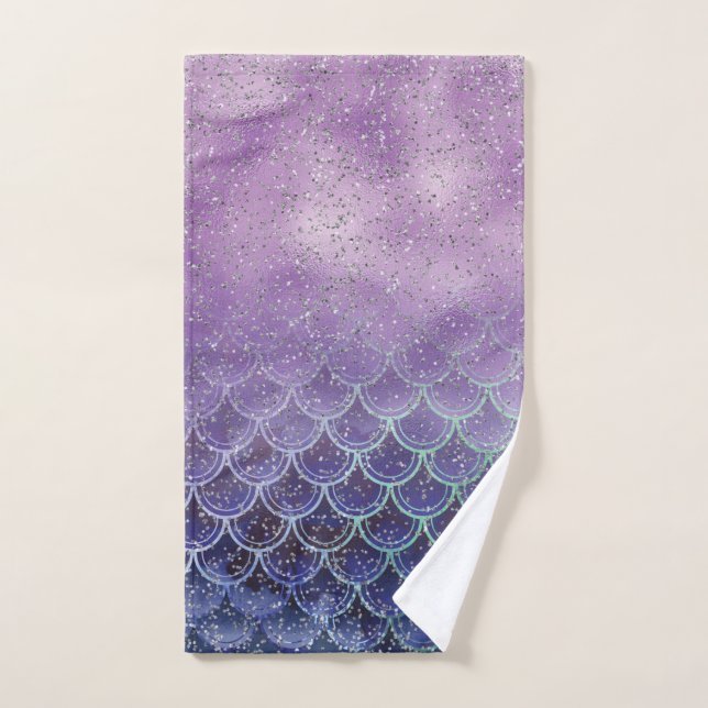 Purple Ombre Mermaid (Serviette à main)