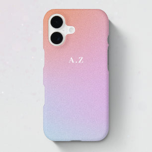 Purple Ombre Sky Custom Initial Monogram